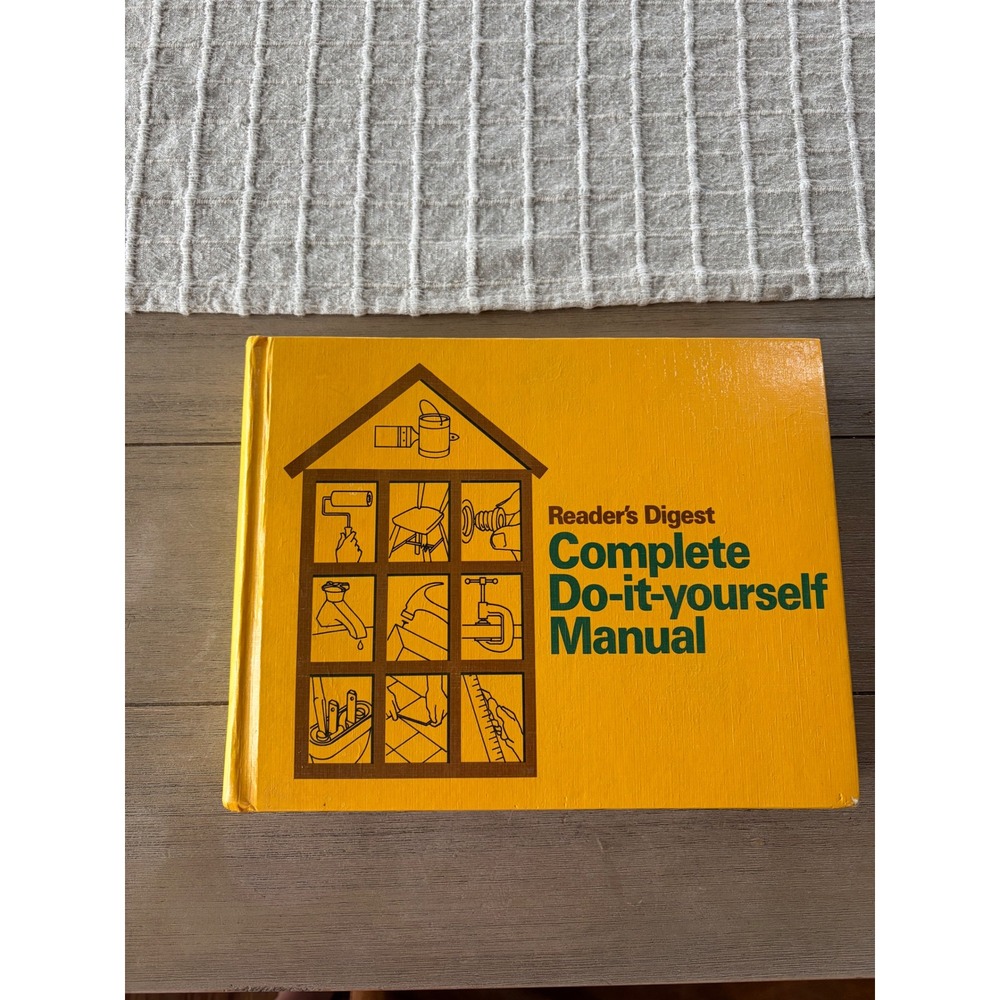 Vintage 1973 Reader's Digest Complete Do-it-yourself Manual Hardcover DIY Book